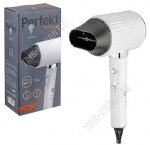 Фен 2000Вт 2ск,3t реж,ф-ия ионизации,концентр,светодиод.индик,автооткл. при перегр,шнур 1,8м,белый (10) 