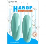 Мультидом Крючок самоклей, пластик, н-р 2шт (3х11см) 