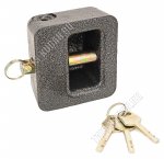 АЛЛЮР Замок навесной, 8,5х8х4см, d13,5мм, антич.серебр, ВС2-10С (12)