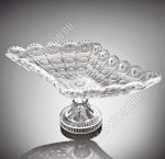 Ваза для фруктов на ножке (квадрат) 34х22см 