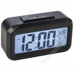 Часы электронные LED дисп,13,5х7.5см, будильник, дата, подсветка дисплея, цвет черный, батарейки ААА 3шт (не входят в комплект), подарочная упаковка (60) 