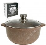 Кастрюля-казан 3л d22 h9,5см с крышкой (4)