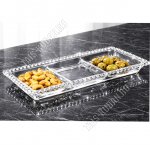 Менажница 3-х секционная 30х13см 