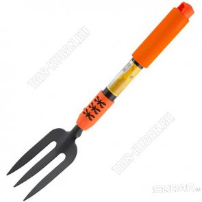Лопатка-вилы посадочн. 3-х рог,малые L27см,пласт+резин.ручка 