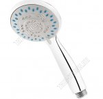 Лейка д/душа 5 реж,круглая,d8см, хром,пластик+термопластичная резина (10/100)