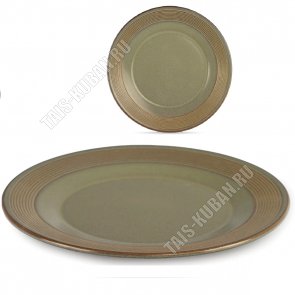 Helezone Green Тарелка плоская d28см (12) 