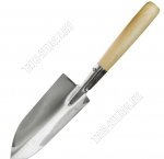 Совок посадочный большой (нерж), с дер.ручкой (20)