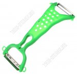 Овощечистка поперечн. 2-х сторон L14х6см,нерж+пласт.ручк,микс 