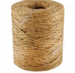 Веревка/шпагат джутовый 3-х ниточ.(300м) d2мм,1680текс (20)
