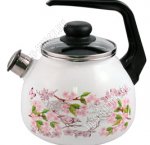 Bird/Птичка на ветке Чайник со свистком белый 3,0л (4)