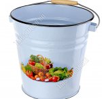 Сентябрь пудр-голубой Ведро 12л (кон) (6) 