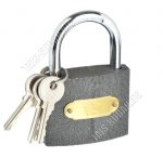 ЕРМАК Замок навесной 63мм,чугун,закал.дужка,тип ключа 