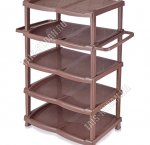 Этажерка д/обуви 5-ти ярус, корич (4)