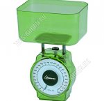 Весы кухонные с чашей, механ до 1кг, дел.10г,чаша 400мл,зелен.(40) 
