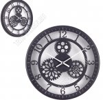 Часы (металл+стекло матовое) круглые d32см 