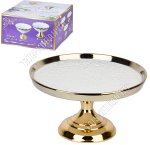 .Голд Блюдо на ножке d24 h13см (6)