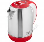 Чайник нержавеющая сталь 2,3л 1500Вт диск,красн/серебро (12) 
