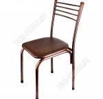 Стул с жест.квадрат.спинк,квадр.сиден.(40х40 h85см) коричневый/коричневый нагруз.до 200кг (8) 