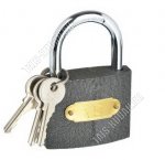 ЕРМАК Замок навесной 75мм,чугун,закал.дужка,тип ключа 