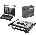 Гриль-пресс 1200Вт 26х16,5см,серебро/черный (2) 