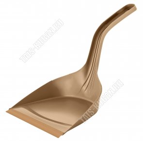 Совок мягк.кромка .24х18см,вертикал.руч L21см ,латте, Платик Репабл (8) 