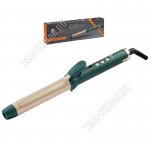 Эл.щипцы для завивки локонов 56Вт d28мм, изумруд/золото (12)