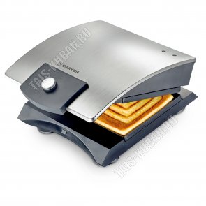 Сэндвичница 750Вт на 2тоста,серебро (6) 