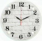 Часы (стекло/ДВП) d30см 