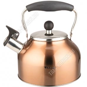Чайник нержавеющая сталь 2,0л со свистком,медный (12) 
