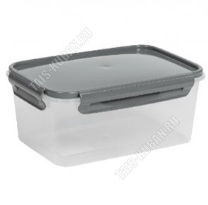 Контейнер серый 1,6л крыш. 4 защ,прям. (16) 