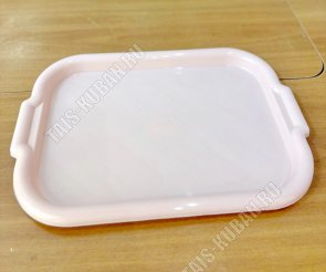 Поднос прям.(39х27 h2см) пудровый (40) 