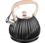 Чайник нержавеющая сталь 2,7л со свистком,черный (12) 