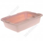 Лоток д/кошек, с сеткой, глубокий (L42х32 h11см) пепел/розов (30)