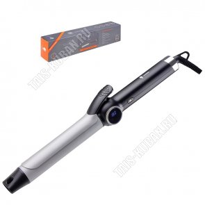 Эл.щипцы д/завивки локонов, керам. 60Вт d32мм, 13 t реж.,серебр/черный (24) 