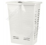 Корзина д/белья 60л с крыш,белое облако, прям (48х34 h60см) (6) 