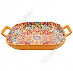 Арабеска/Солнце востока Блюдо плоское 420мл 17х17см (8/48)