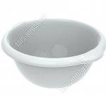 Таз круглый 6,5л с ручками, серый (d32 h14,5см) (40)