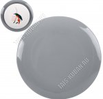 Тарелка Bloss/Расцвет подстановочная d26,5см, серая, б/уп