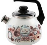 Roses Чайник белый 3,0л со свистком (4) 