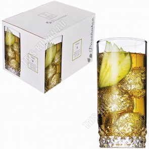 Стакан высокий н-р 6шт 290мл h14см VALSE п/у (8) 