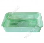 Лоток д/кошек,с сеткой (L34х25 h7,5см) зелен.перламутр (14)
