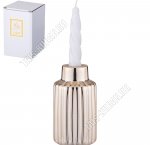 Подсвечник Lefard (фарфор) под золото h12см d7см, для 1свечи (72) 