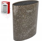 Подставка для ножей овальная 16x7 h22,5см,шоколадный (12) 