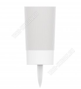 Ваза с колышком 3,75л d15 h39,5см, колыш. h11,5см, белый (12) 