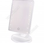 Зеркало настольное прямоугольное (21,5х16,5см) с led подсветкой по бокам (24) 