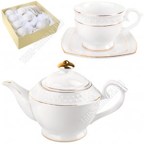 Чай-13пр 220мл (бл-квадр/чаш-бочка/чайник завар.850мл) п/у 