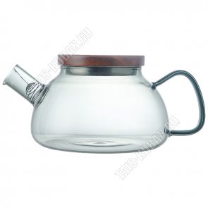 Чайник завар (стекло+бамбук) 