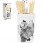 Today/Газета и листья Подставка для столовых приборов h12см, п/у (36)