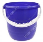 Ведро 12л синий (d27 h27см) (10)