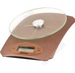 Весы кухонные эл. (стекло) до 5кг, дел.1г,LCD-дисплей,ф-ия тары, коричн,пит.бат.1хCR2032 (в комп-те) (20) 